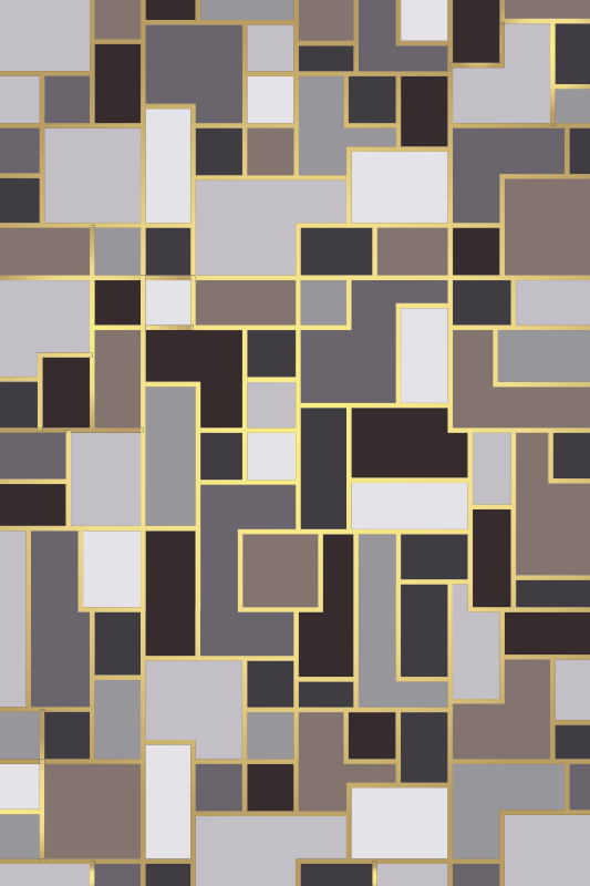 Vinil podovi efekt kamena polirani sivi dizajn - TenStickers