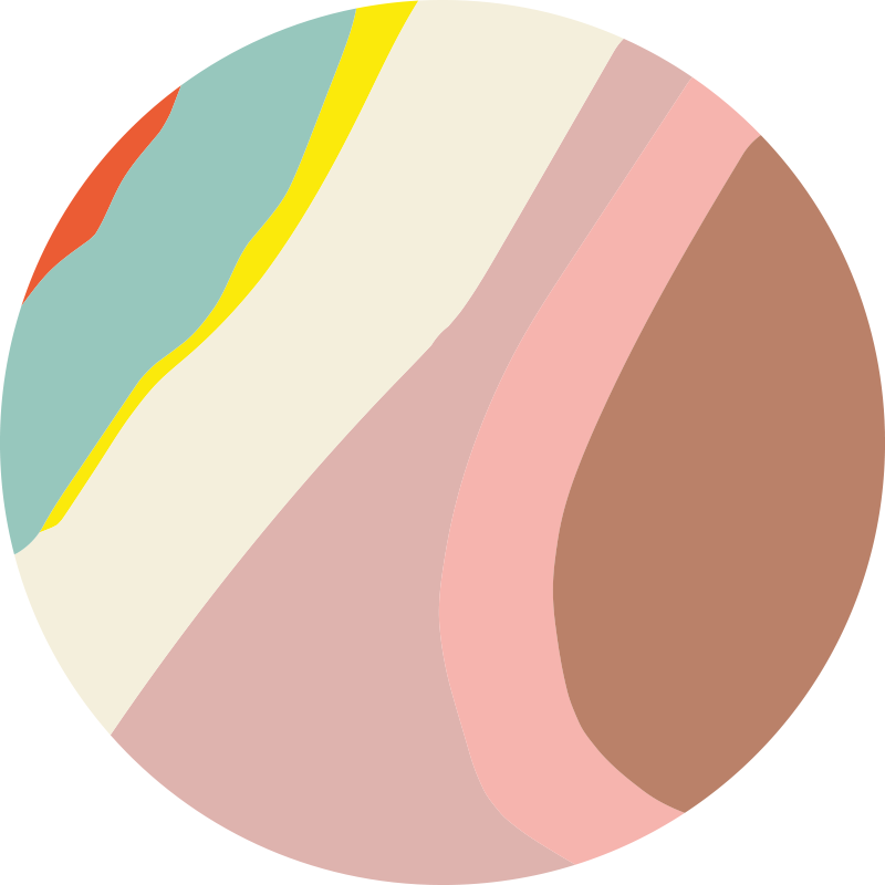 Vinil podovi kružni nježne struje nijansi - TenStickers