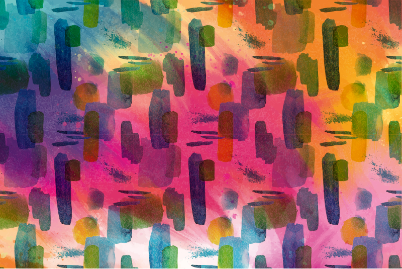 Apstraktni moderni mozaik podne pločice - TenStickers