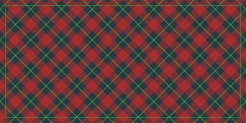 škotski tartan vintage sag - TenStickers
