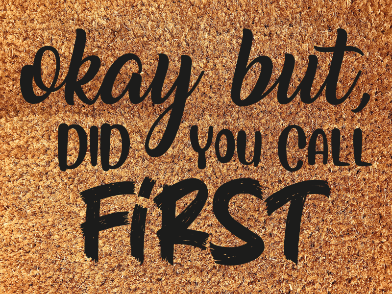 Vinil podovi ulazni hodnik smiješna fraza dobrodošlice - TenStickers