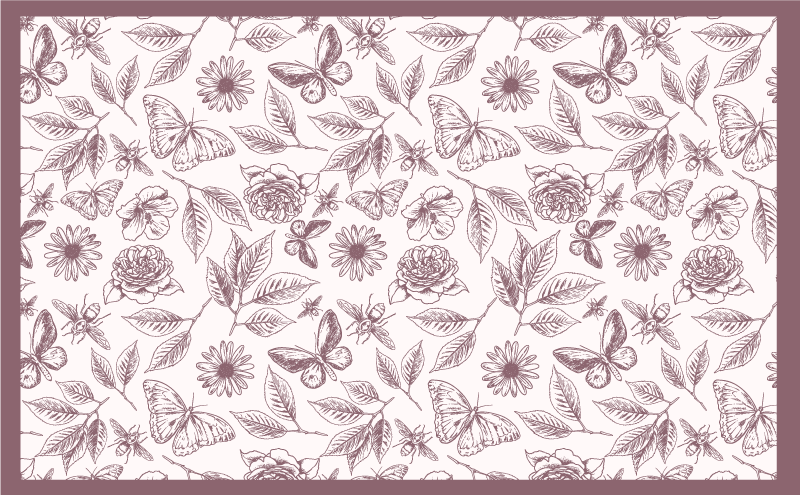 Vinil podovi cvijeće i biljke suptilan cvjetni aranžman - TenStickers