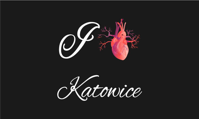 Volim katowice prilagođeni vinil tepih - TenStickers