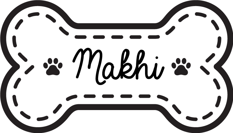 Prugasti personalizirani kost od životinjskih vinila - TenStickers