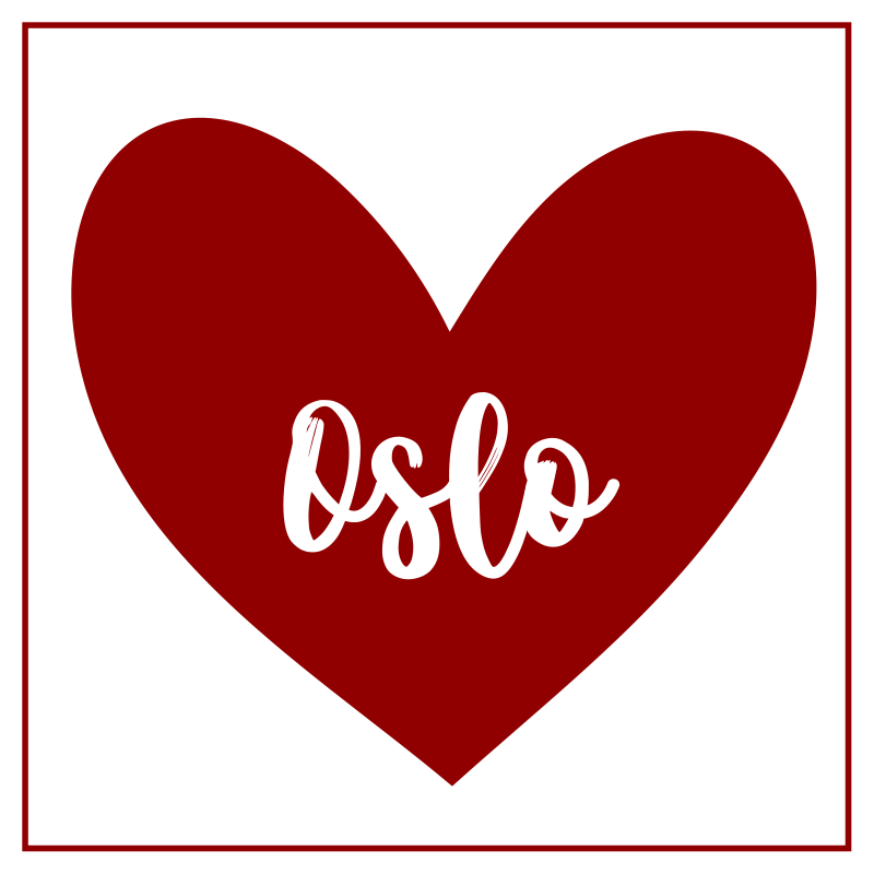 Vinilne prostirke s frazama srce oslo - TenStickers