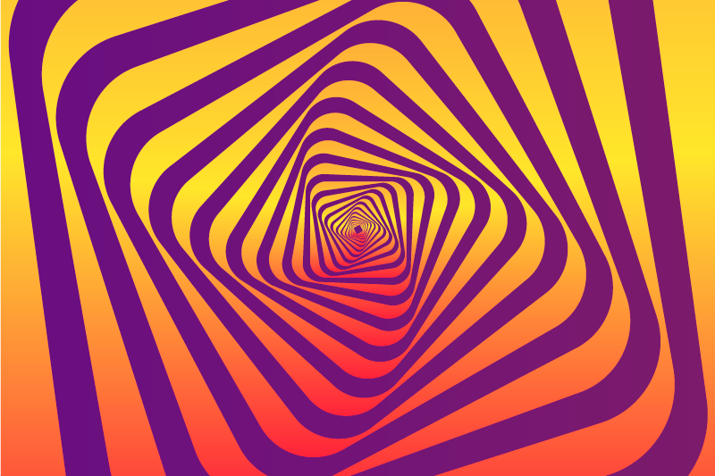 Moderna umjetnost šareni vortex moderni vinil tepih - TenStickers