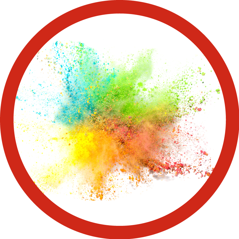 Praškasta boja šareni tepih za spavaću sobu - TenStickers