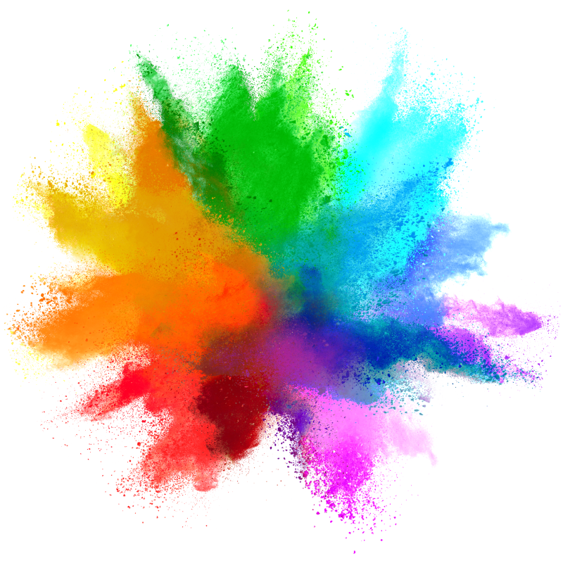 Eksplozija boja moderni vinil prostirka - TenStickers