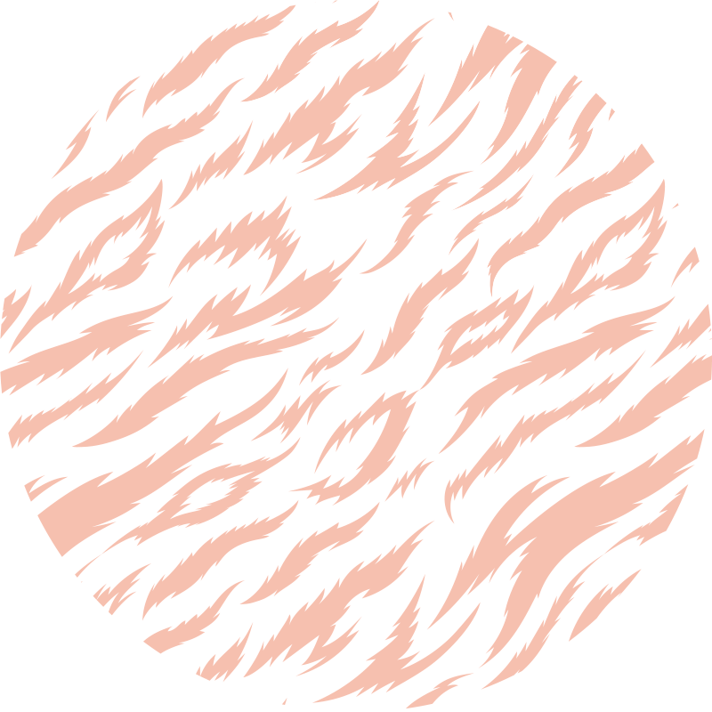 Vinil podovi otisak životinja motiv tigrovih pruga - TenStickers