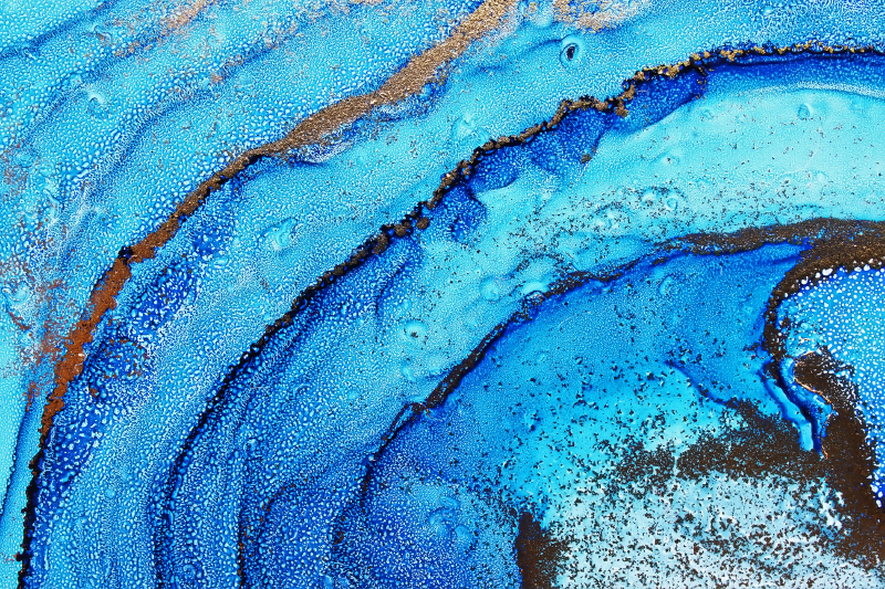 Mramorni vinilni tepih motiv oceanskih valova - TenStickers