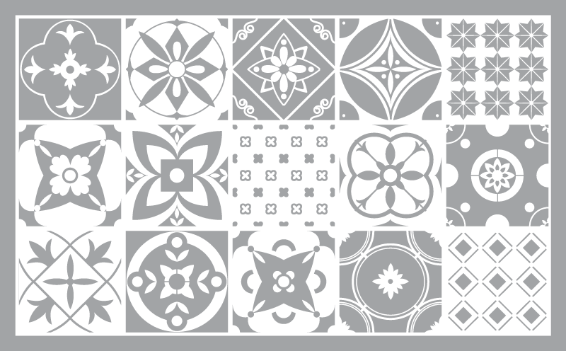 Osvjetljavajući pantonski crijep vinil tepih - TenStickers