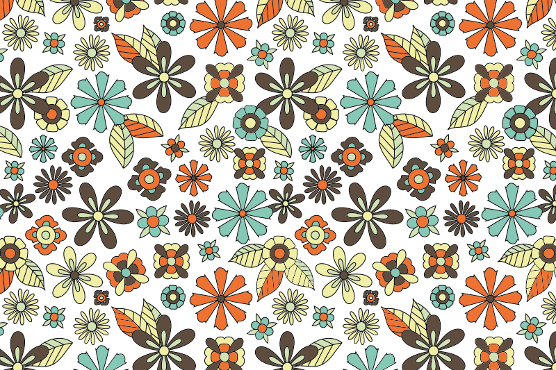 Vinil podovi berba retro dizajn 70-ih - TenStickers