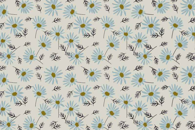 Vinil podovi dnevna soba cvjetna svježina - TenStickers