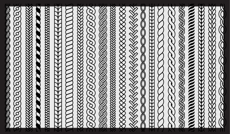 Vinil podovi za kupatilo pruge i petlje - TenStickers