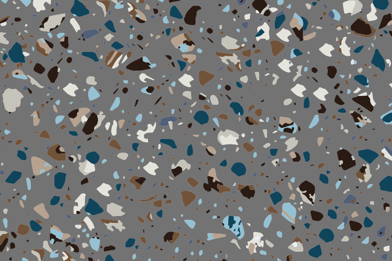Mramorni vinilni tepih terrazzo pebble blended - TenStickers