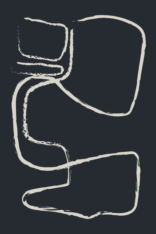 Vinil podovi minimalistički apstraktni linijski uzorci - TenStickers