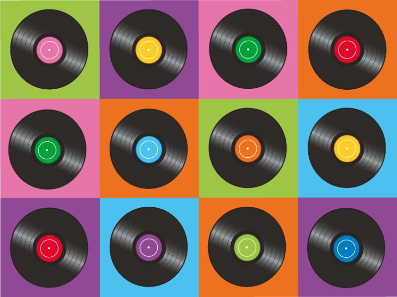 Kuhinjske ploče vinil diska vinil prostirka - TenStickers