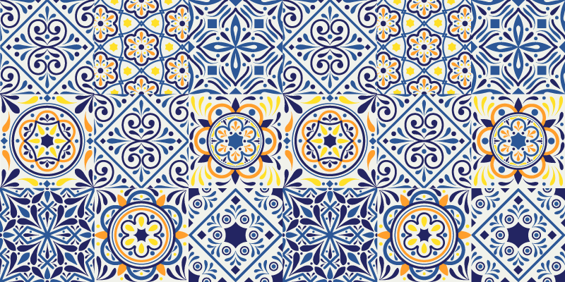 Različite pločice utječu na kuhinjske podne pločice - TenStickers