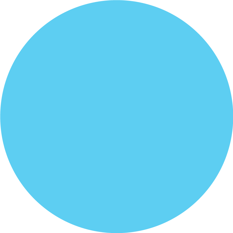 Vinil podovi plava kružni jednobojni dizajn - TenStickers