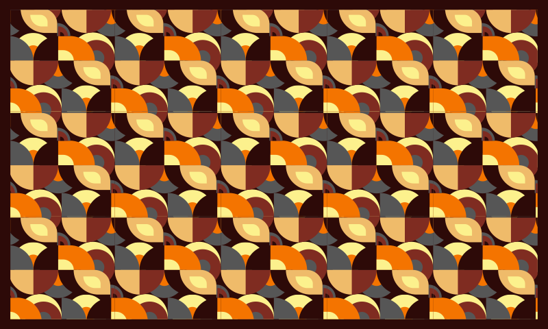 Vinil podovi dnevna soba šareni zakrivljeni oblici - TenStickers