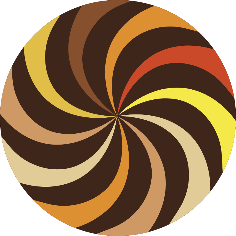 Vinil podovi prugasta spiralni prasak boje - TenStickers