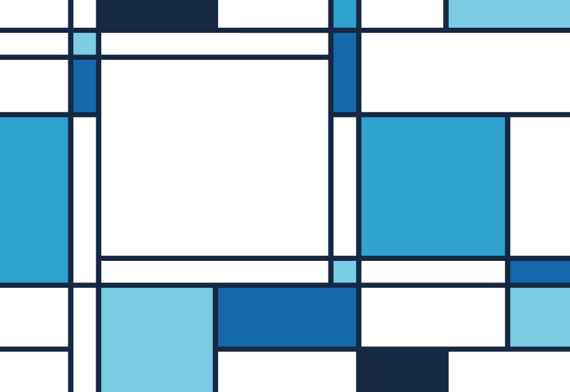 Vinil podovi moderan plavi geometrijski motiv - TenStickers