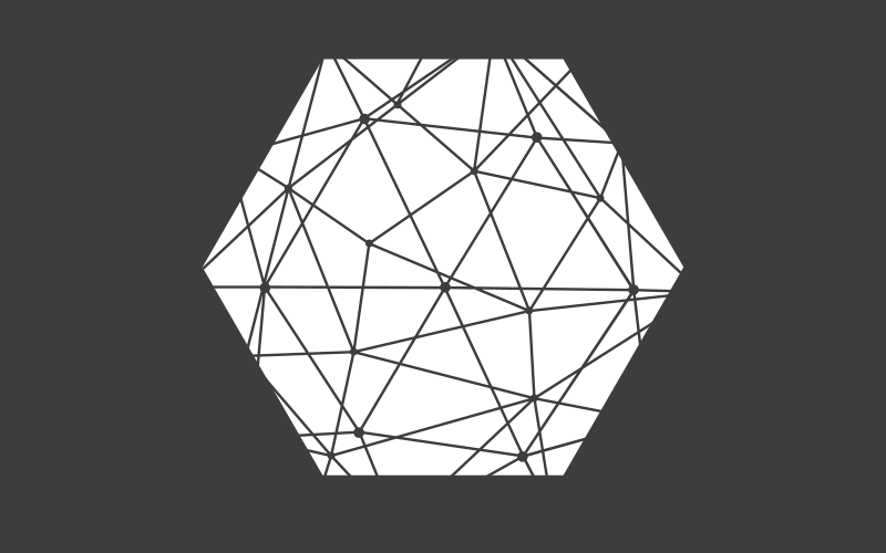 Vinil podovi geometrijski apstraktni šesterokutni uzorak - TenStickers