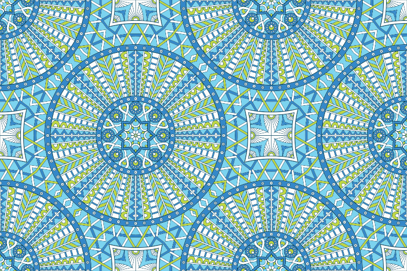 Vinil podovi mandala elegantni geometrijski uzorci - TenStickers