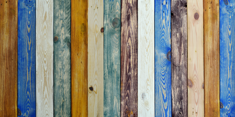 šarene drvene daske vintage vinil prostirka - TenStickers