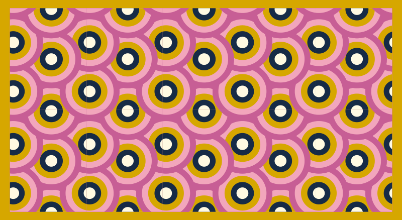 Vinil podovi geometrijski kružna fuzija boja - TenStickers