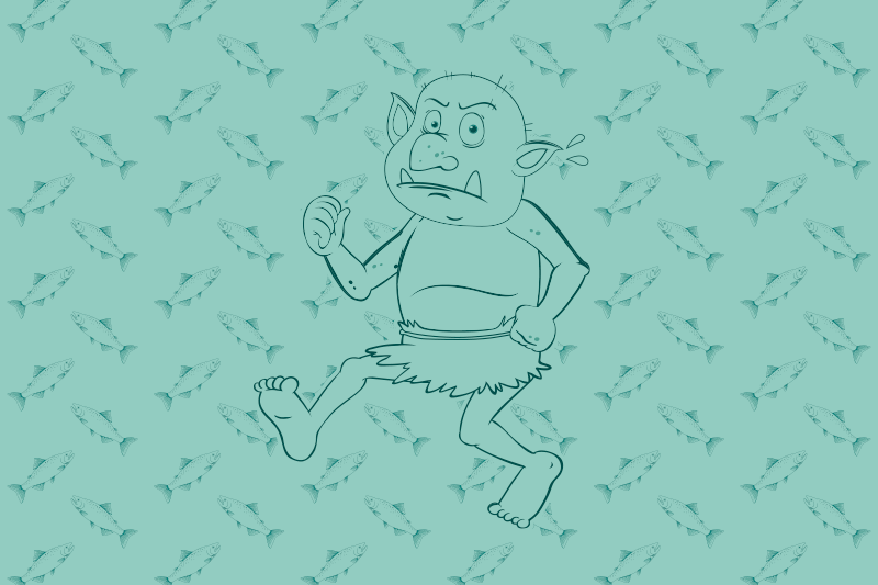 Drugi vinil podovi odbjegli lik iz crtića - TenStickers