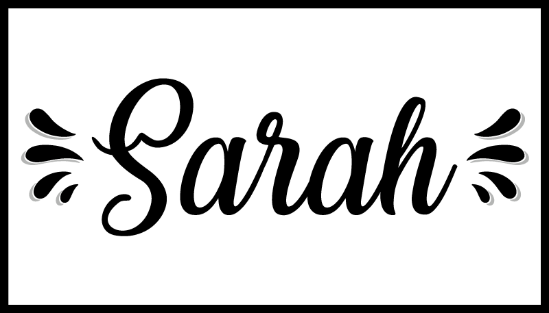 Hladna kvadratna crno-bijela personalizirana prostirka - TenStickers