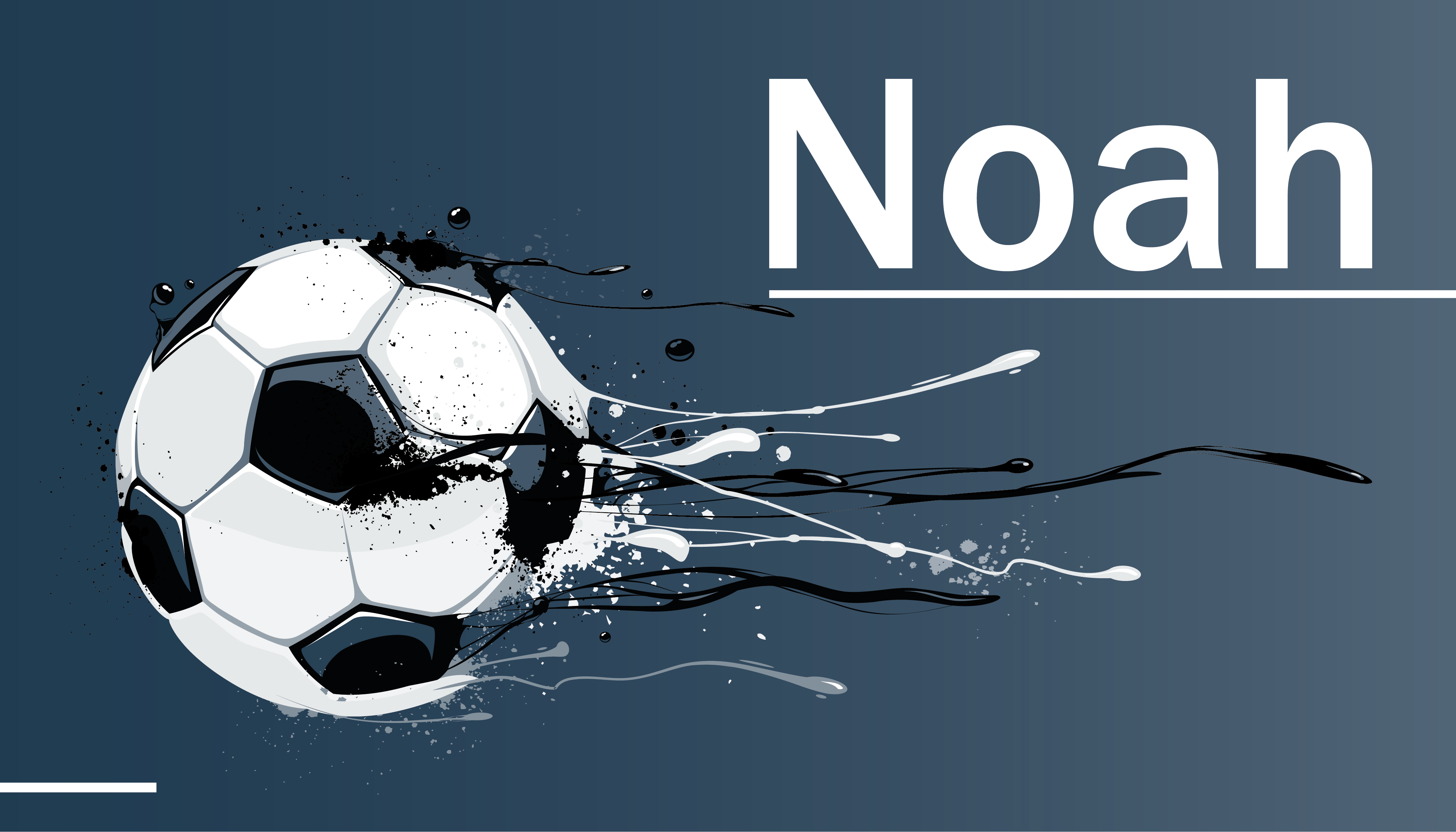 Cool djeca personalizirana nogometna vinil prostirka - TenStickers