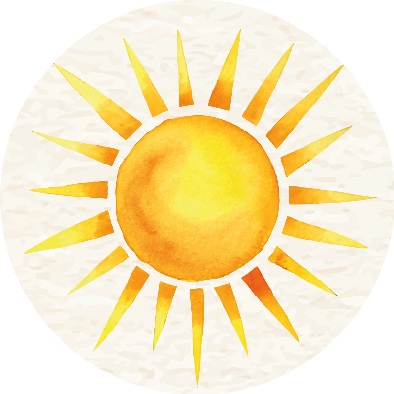 Vinil podovi priroda sunčani prasak - TenStickers