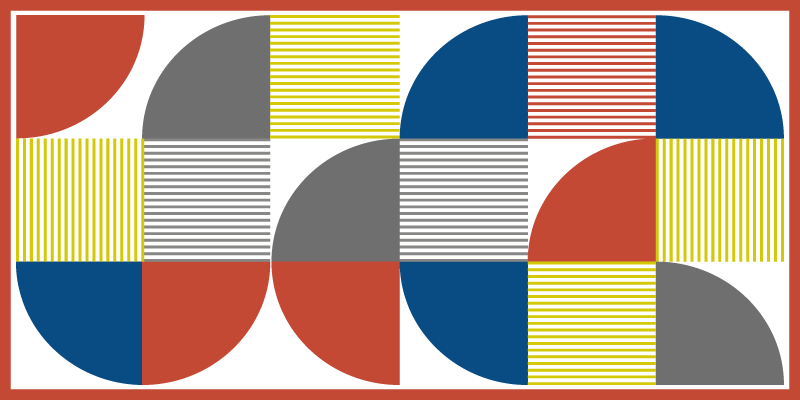 Vinil podovi geometrijski živopisne apstraktne figure - TenStickers