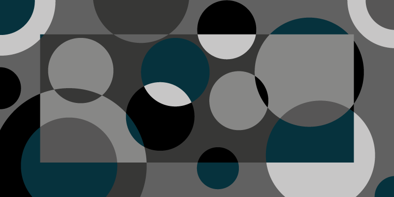 Kvadrata i krugova nordijski vinil tepih - TenStickers