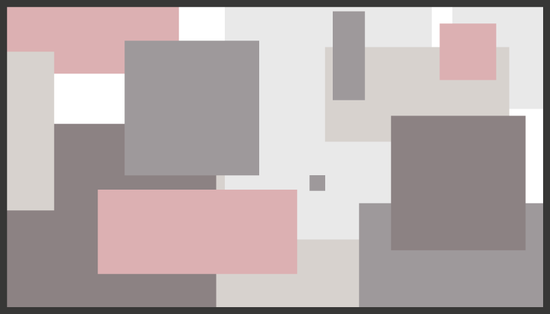 Vinil podovi dnevna soba apstraktna kvadratna kompozicija - TenStickers