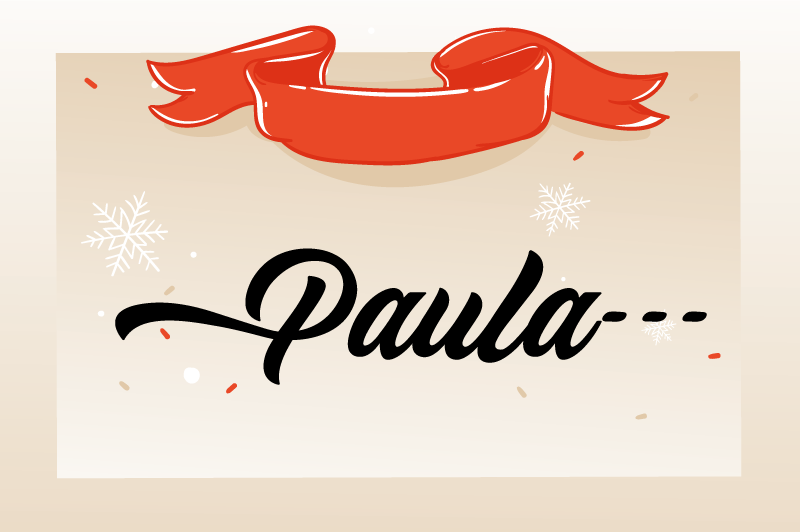 Nacrtana na snijegu personalizirana prostirka - TenStickers