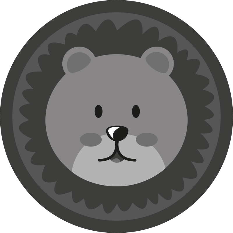 Vinil podovi rasadnici slatko lavlje lice - TenStickers