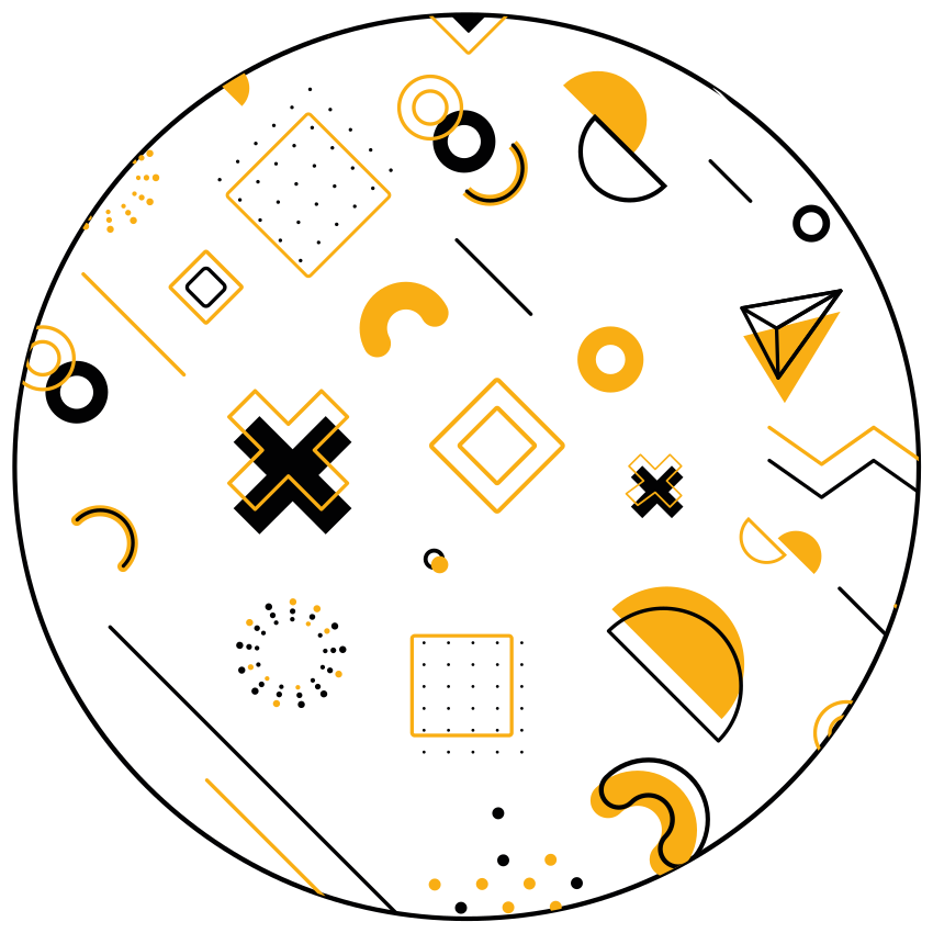 Vinil podovi geometrijski moderni matematički oblici - TenStickers