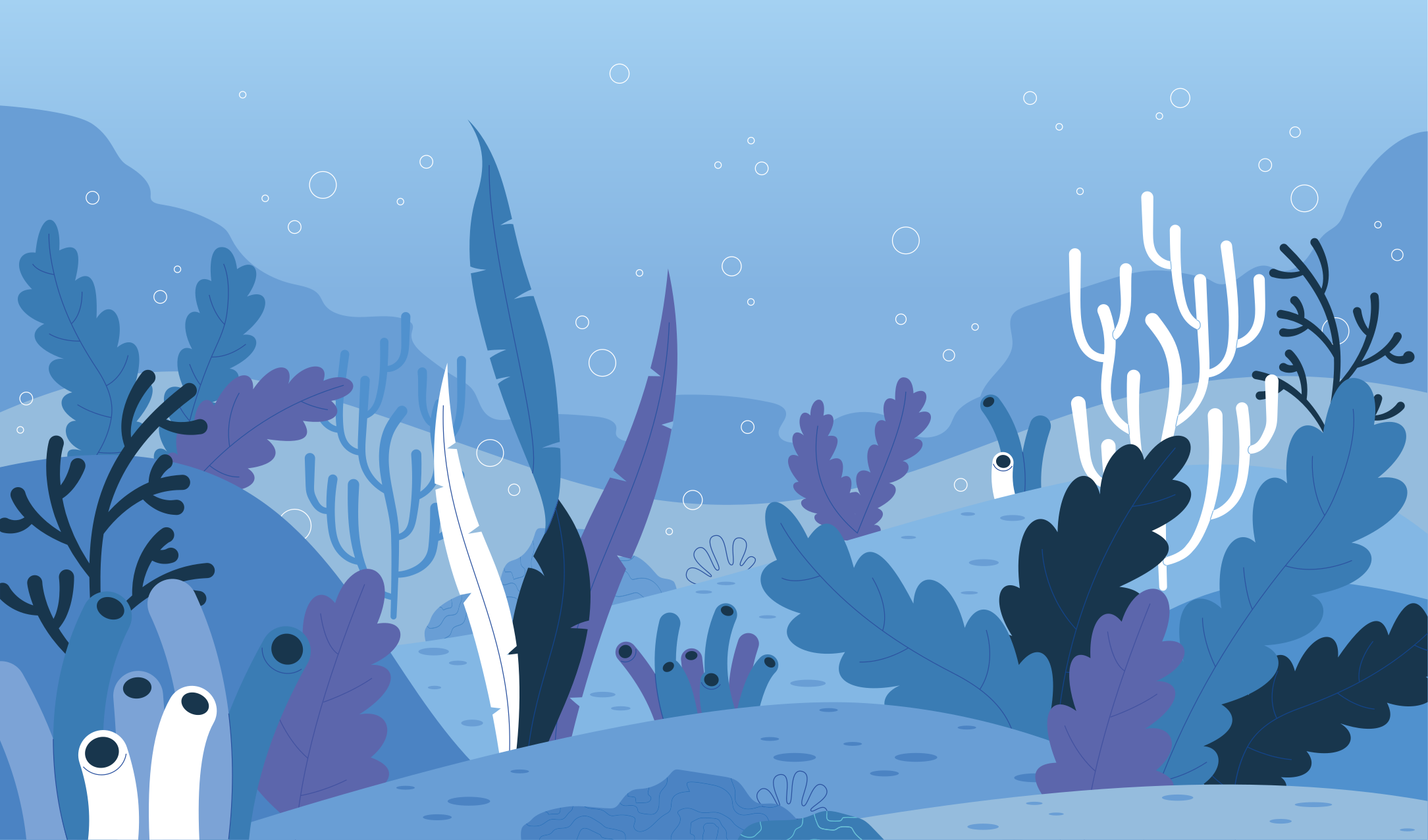 Vinil podovi priroda podvodni krajolik - TenStickers