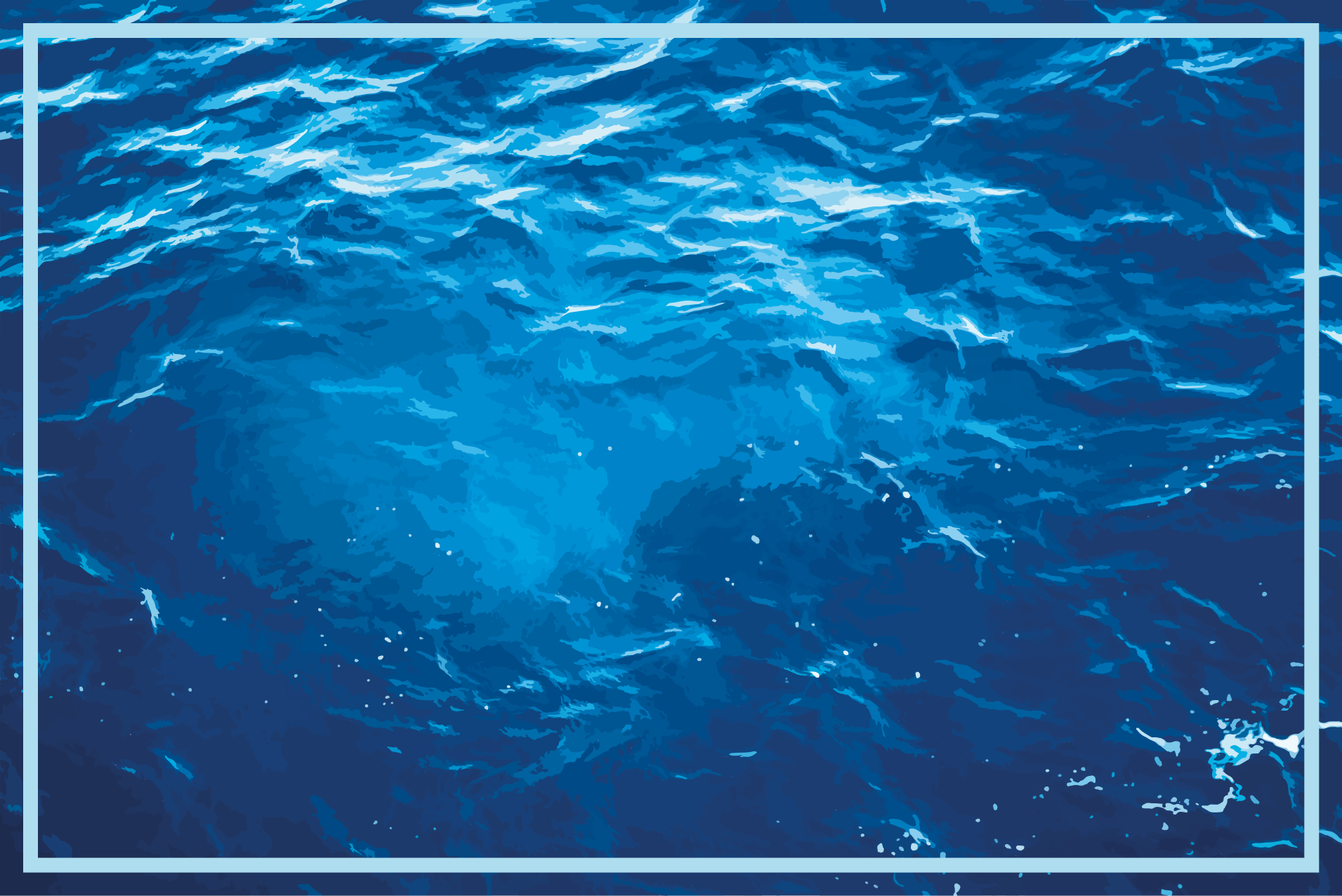 Vinil podovi druge teksture realistični oceanski valovi - TenStickers