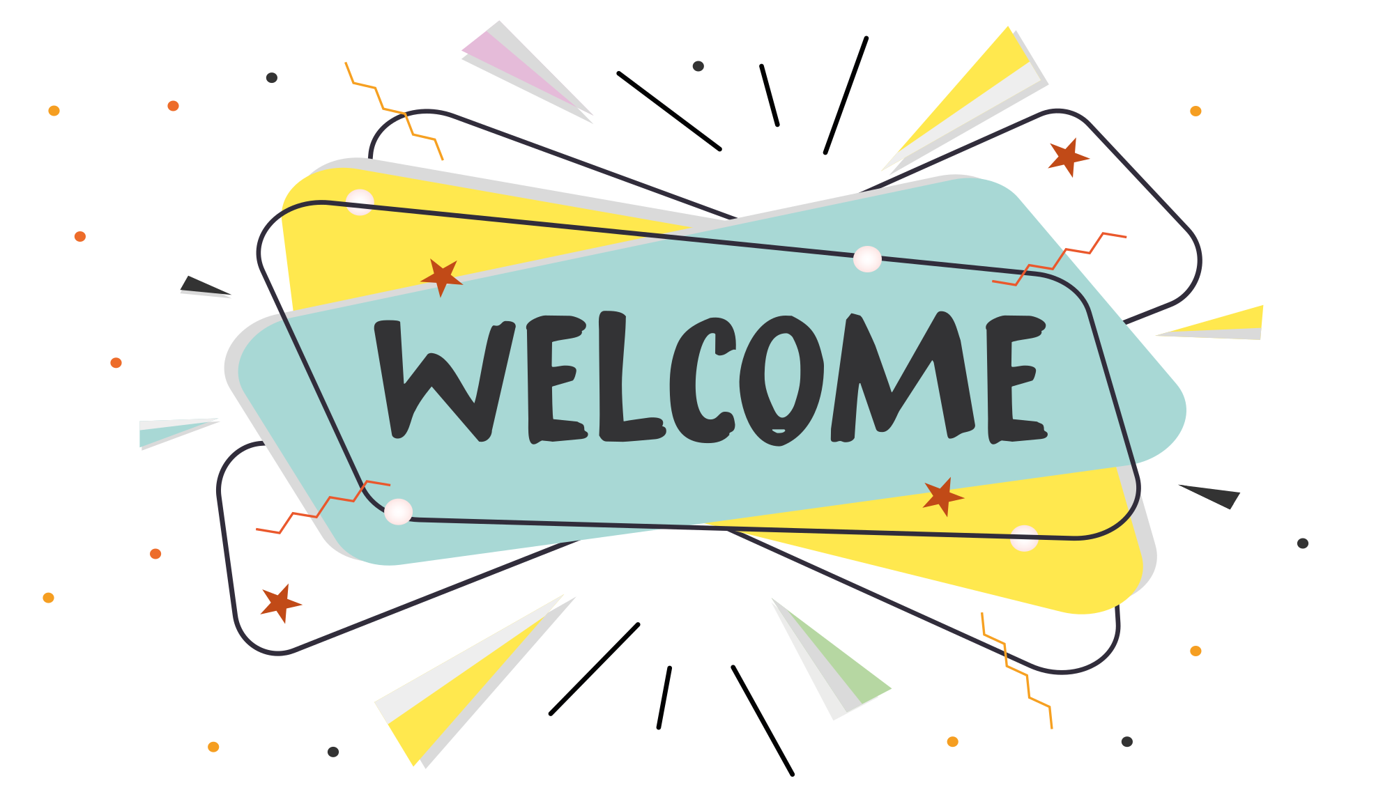 Vinil podovi ulazni hodnik apstraktna dobrodošlica - TenStickers