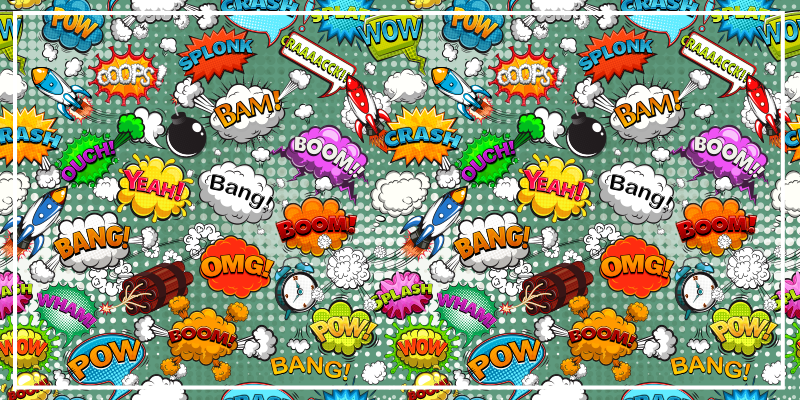 Vinil podovi tinejdžeri komični zvučni efekti - TenStickers