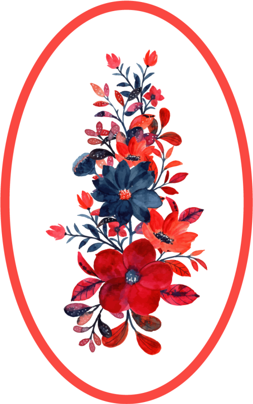 Vinil podovi cvijeće i biljke cvjetni aranžman - TenStickers