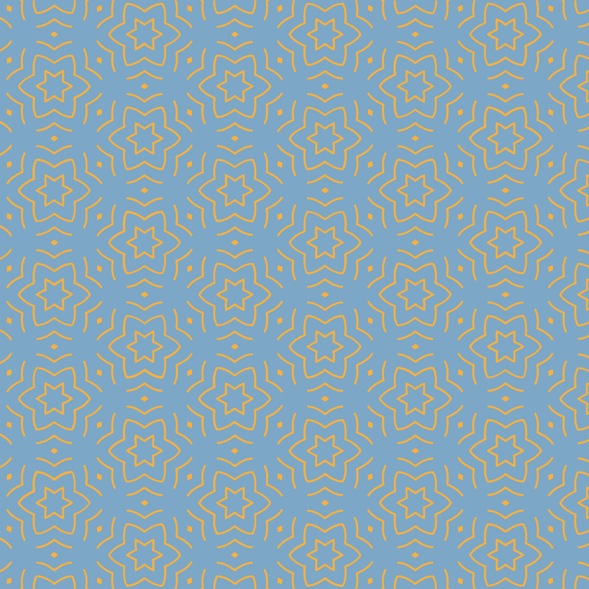 Vinil podovi zvijezde apstraktni žuti uzorak - TenStickers