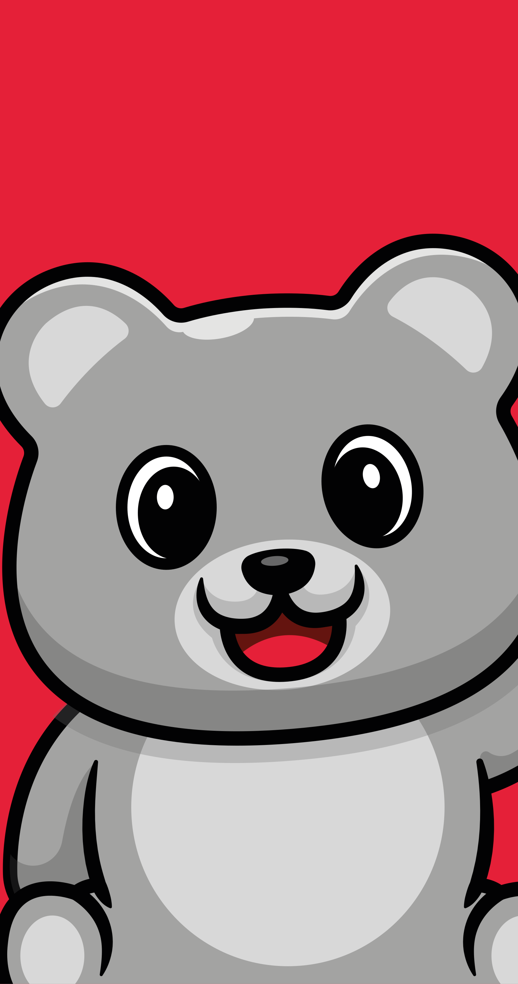 Vinil podovi djeca veselo lice medvjeda - TenStickers