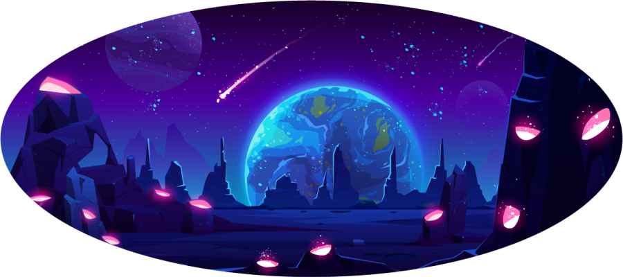 Vinil podovi zvijezde galaktička avantura - TenStickers