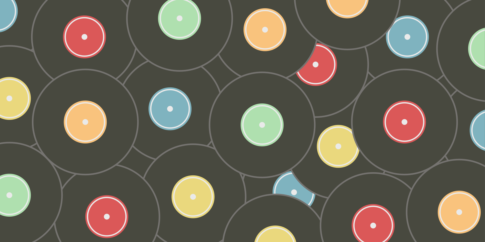 Vinil podovi tinejdžeri živahne vinilne ploče - TenStickers