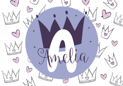 Drugi vinil podovi personalizirani otisak krune - TenStickers